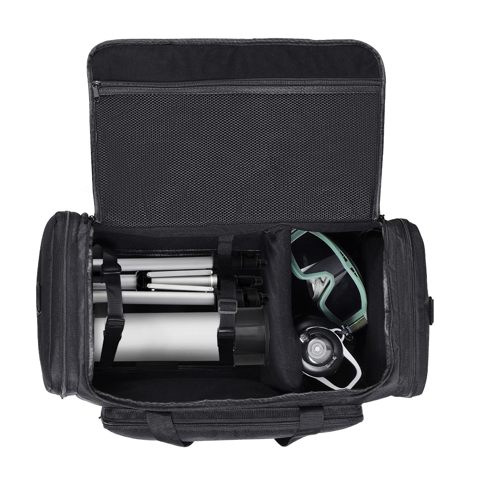 Telescope Case, 560 mm, Telescope Storage Bag with Fixed Buckles, Multi-Pocket & Detachable Divider for Telescope, Shock-Absorbent Telescope Carrying Case to Easily Secure Optical Tube & Tripod - Image 9