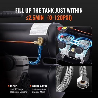 Air Compressor Compact Portable Oil Free Compressor 18L 90 PSI - Image 3