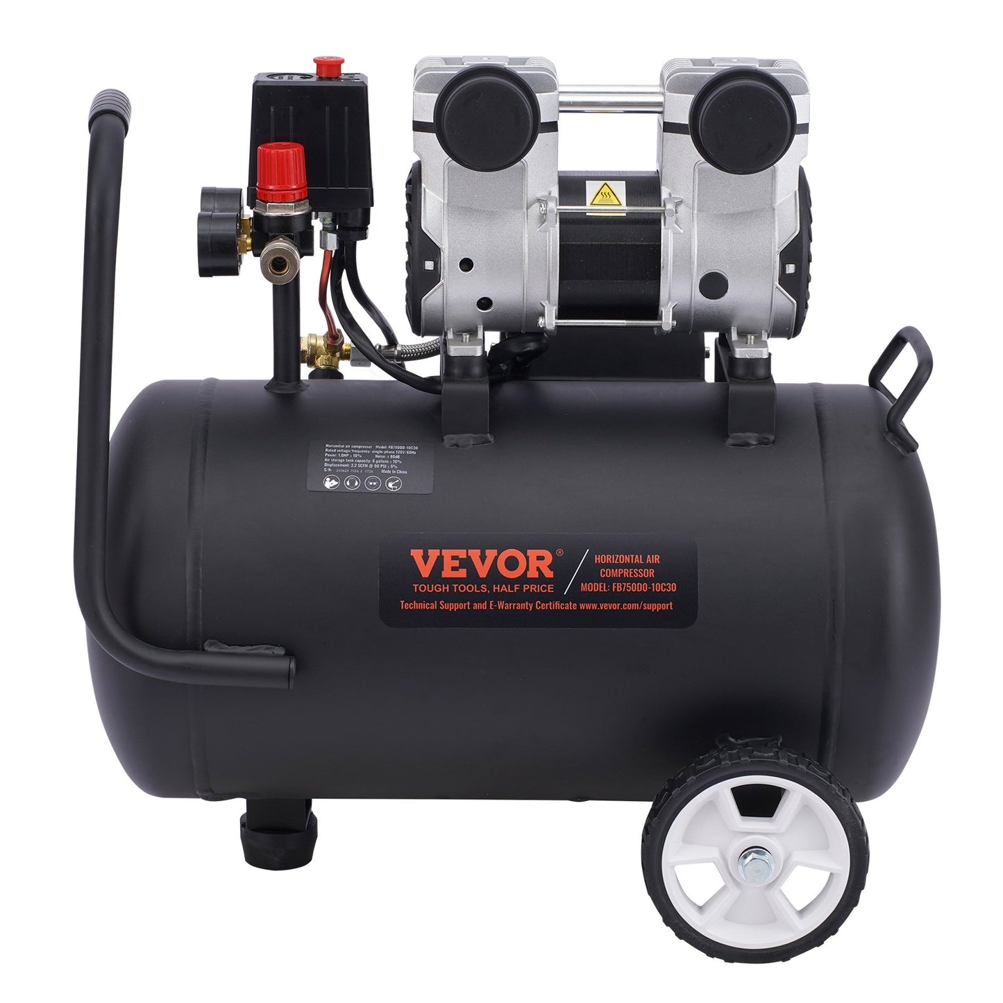 Air Compressor Compact Portable Oil Free Compressor 30L 90 PSI