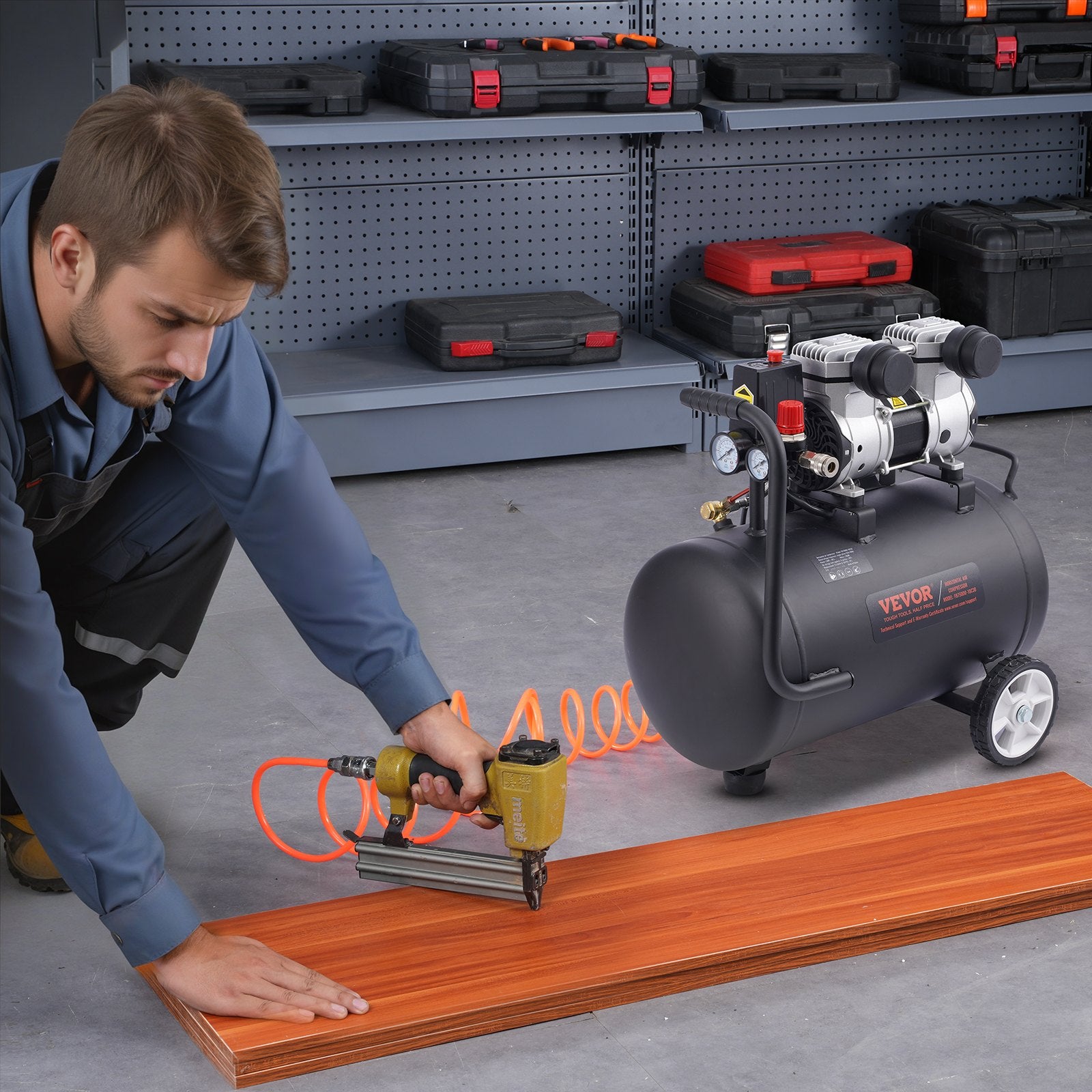Air Compressor Compact Portable Oil Free Compressor 30L 90 PSI - Image 8