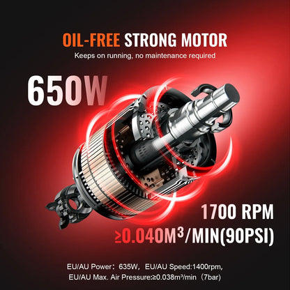 Air Compressor Compact Portable Oil Free Compressor 4L 7bar - Image 2