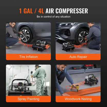 Air Compressor Compact Portable Oil Free Compressor 4L 7bar - Image 6