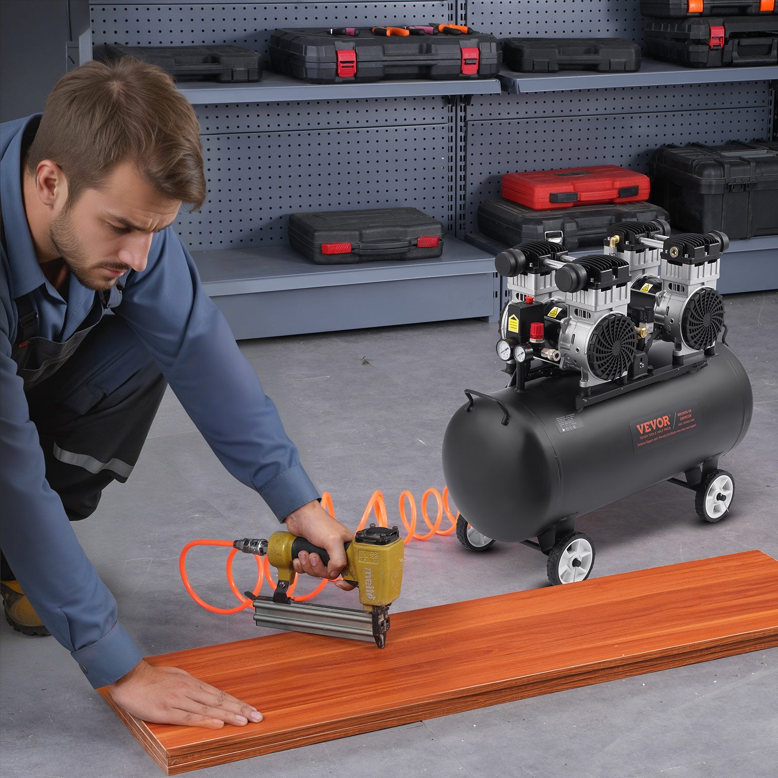 Air Compressor Compact Portable Oil Free Compressor 75L 90 PSI - Image 8