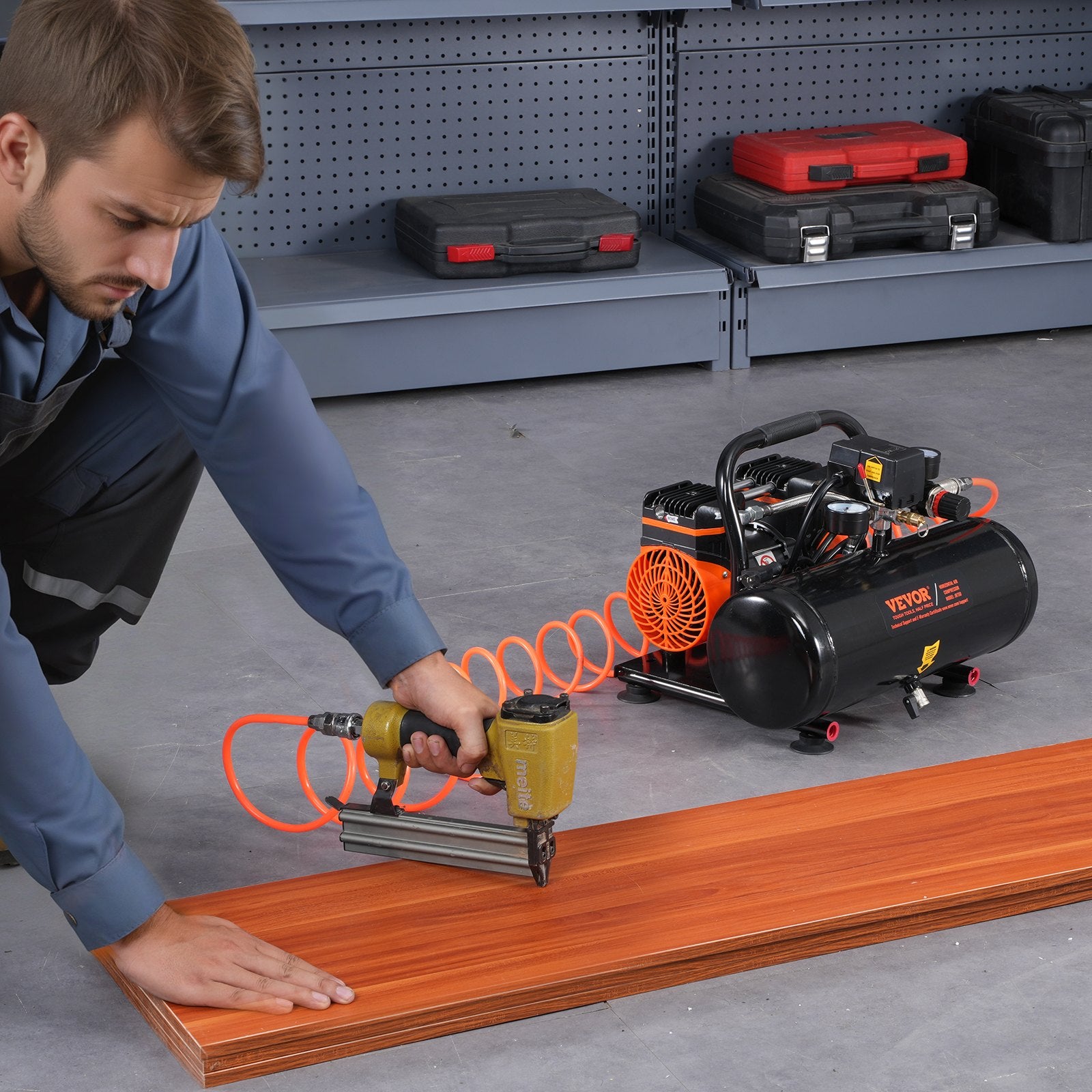 Air Compressor Compact Portable Oil Free Compressor 8L 8bar - Image 8