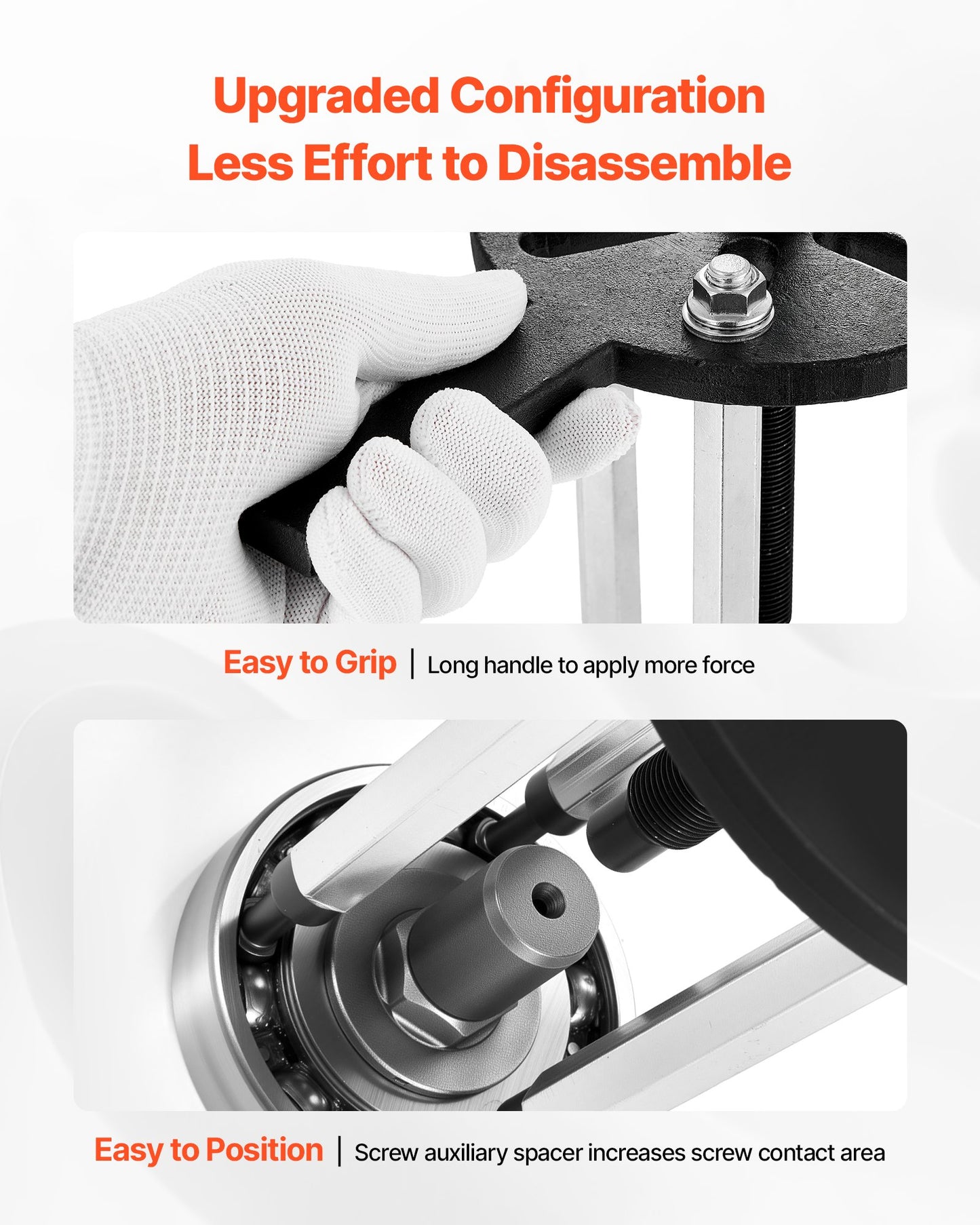 21-in-1 Bearing Puller Set, 21 PCS 3-Jaw Hook Puller for Internal External Bearings and Bearing Without Inner Shaft, Multifunctional Bearing Removal Tool with Heavy Duty Portable Storage Case - Image 5