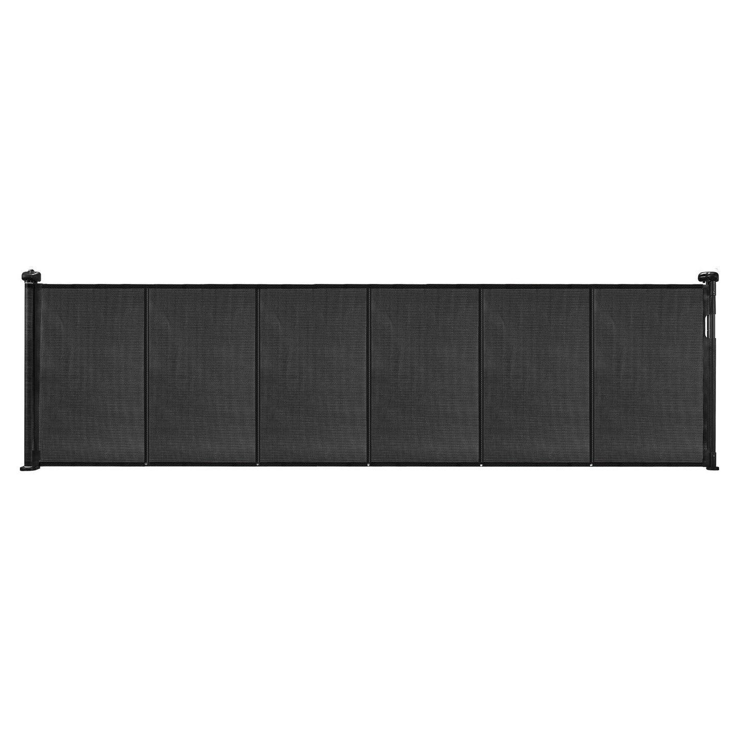 Retractable Baby Gate, 870 mm Tall, Extends up to 2800 mm Wide, Retractable Gate for Kids or Pets, Mesh Material, Easy to Install for Indoor Stairs, Doorways, Hallways, Playrooms, Black