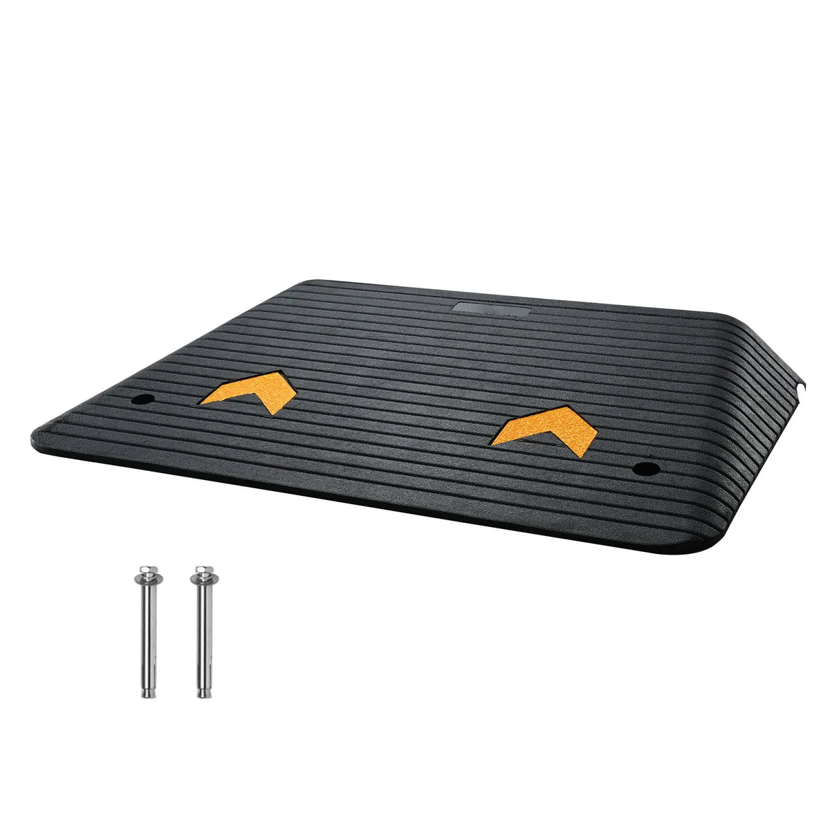 Upgraded Rubber Threshold Ramp, 10.2 cm Rise Door Ramp with 1 Channel, Natural Rubber Car Ramp with Non-Slip Textured Surface, 15 tons Load Capacity Curb Ramp for Wheelchair and Scooter - Image 9