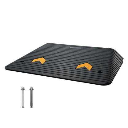 Upgraded Rubber Threshold Ramp, 10.2 cm Rise Door Ramp with 1 Channel, Natural Rubber Car Ramp with Non-Slip Textured Surface, 15 tons Load Capacity Curb Ramp for Wheelchair and Scooter - Image 9