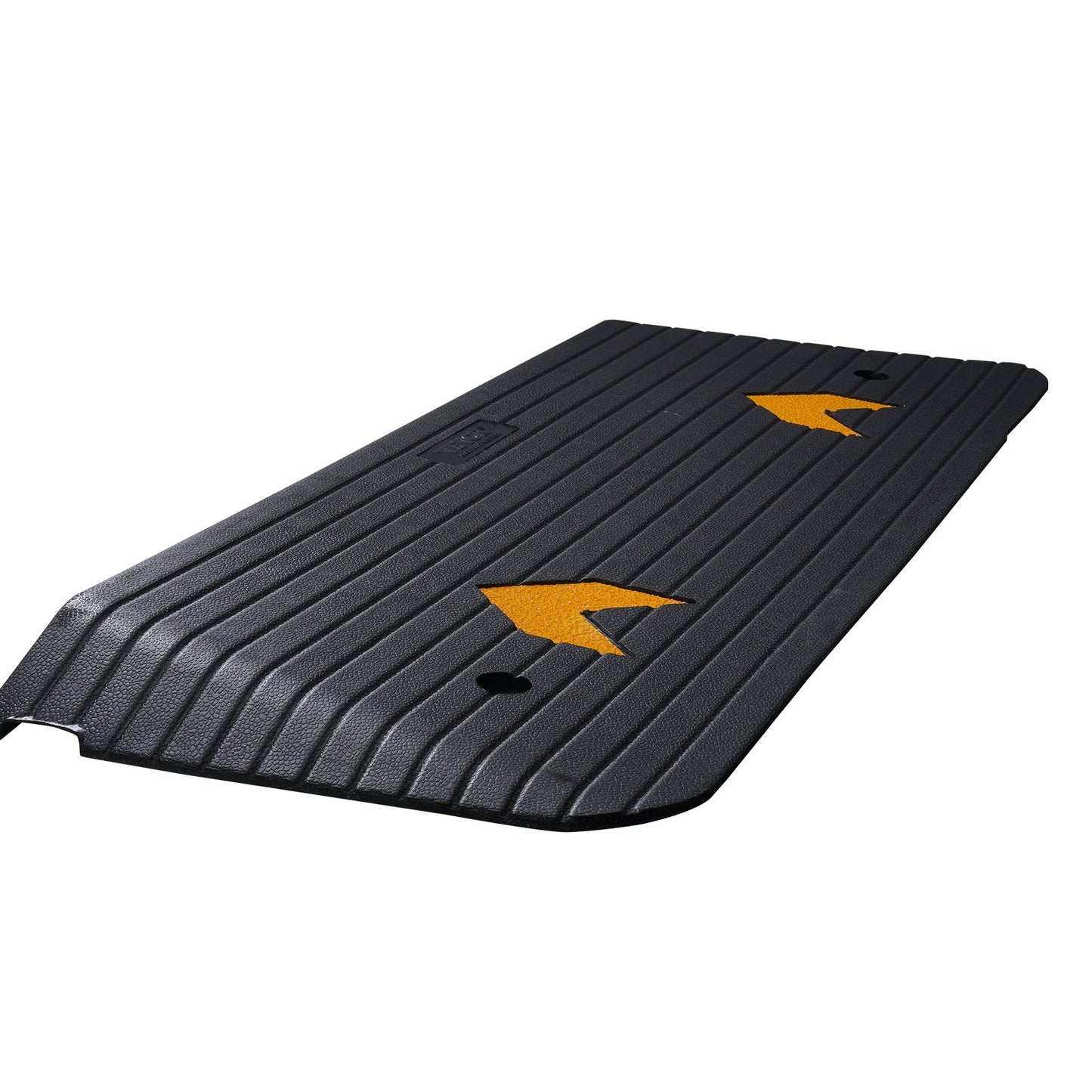 Upgraded Rubber Threshold Ramp, 3.8 cm Rise Wheelchair Ramp Doorway, Natural Curb Ramp Rated 15 tons Load Capacity, Non-Slip Textured Surface Rubber Curb Ramp for Wheelchair and Scooter