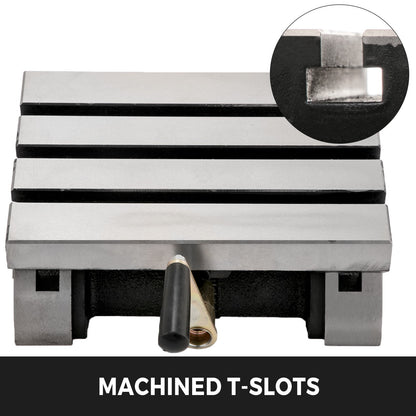 178x125mm Tilting Milling Table Angle Plates Clean Precise Milling Machine - Image 3