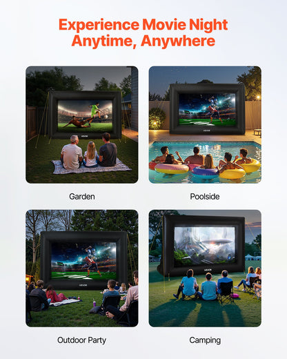 14 ft Inflatable Movie Screen 16:9 600D Movie Projector with Portable Bag - Image 6