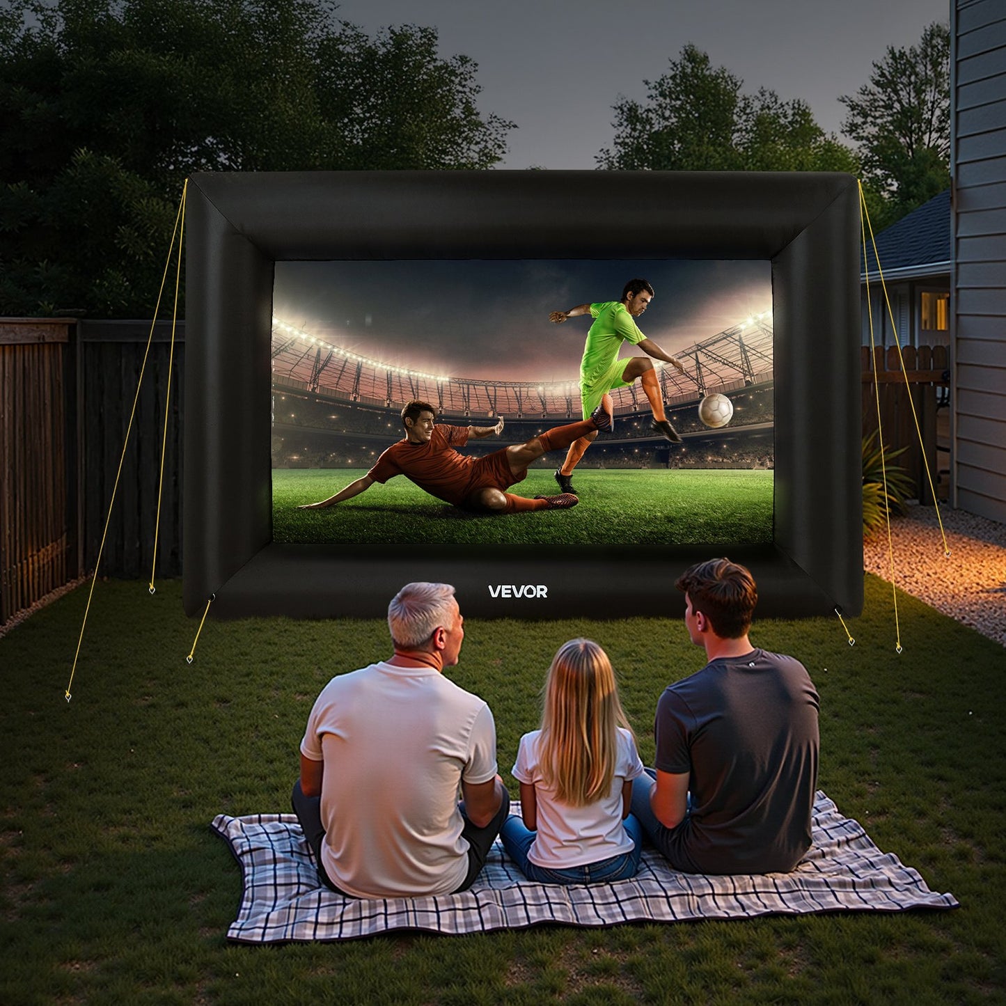 14 ft Inflatable Movie Screen 16:9 600D Movie Projector with Portable Bag - Image 8