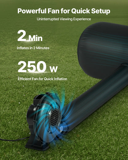20 ft Inflatable Movie Screen 16:9 600D Movie Projector with Portable Bag - Image 3