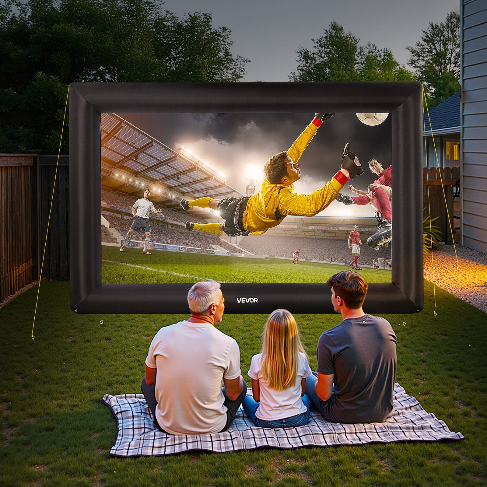 20 ft Inflatable Movie Screen 16:9 600D Movie Projector with Portable Bag - Image 8