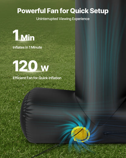 15 ft Inflatable Movie Screen 16:9 600D Movie Projector with Portable Bag - Image 3