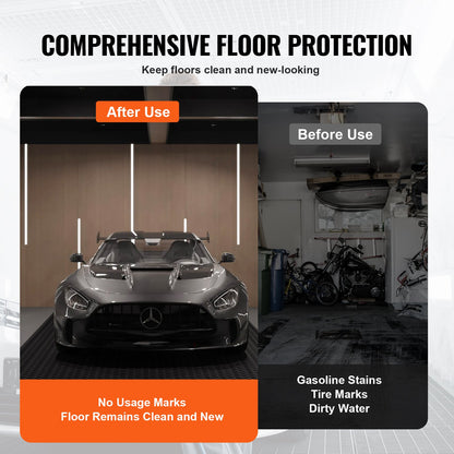 Diamond-Plate Rubber Flooring Roll, 3 mm x 4 ft x 15 ft Garage Floor Mat, SBR Rubber Garage Flooring Roll, Easy to Clean, Diamond Plate Rubber Mat for Under Cars, Garage Industry Gym, Black - Image 6