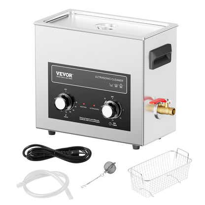 6L Ultrasonic Cleaner with Heater Timer & Basket, Professional Digital Sonic Cavitation Machine, 180W Cleaning Machine for Watch Instruments, Glasses, Coin, Metal Parts, Tool - Image 9