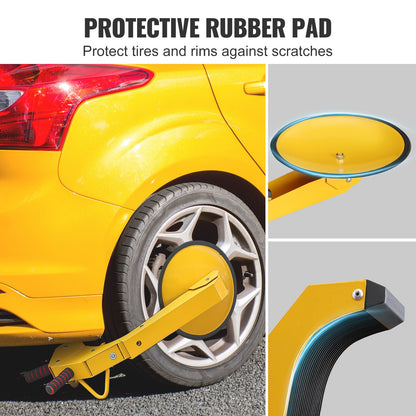 Wheel Lock Clamp, 1 Pack Trailer Wheel Lock, Heavy-Duty Anti Theft Tire Lock, Adjustable Tire Boot Lock Tire Claw, Trailer Wheel Locks for RV Trailers, Cars, Trucks, SUVs - Image 6