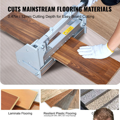 Floor Cutter 330mm, Cuts Vinyl Plank, Laminate, Engineered Hardwood, Siding, 12mm Cutting Depth Effortless And Easy Cutting, Vinyl Plank Cutter for LVP, WPC, SPC, LVT, VCT, PVC, and More - Image 3