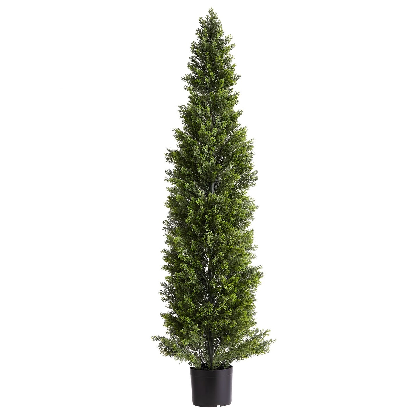 Artificial Topiary Cedar Trees, 2 Set 1524mm Faux Pine Shrubs Plants, Fake Silk Tree Look Real, Easy Assembly for Decor Front Porch Outdoor Patio Garden Balcony Backyard Indoor Office - Image 9