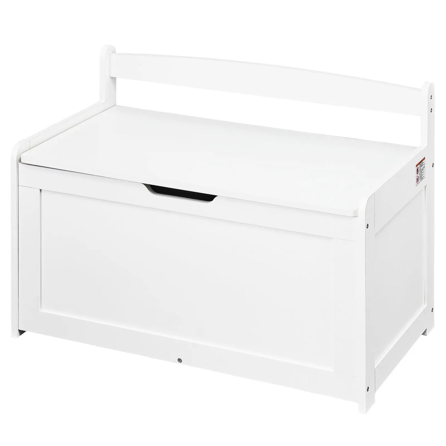 Kids Toy Storage Bench Wooden Toy Box Chest 32.68 x 17.91 x 24.02" White