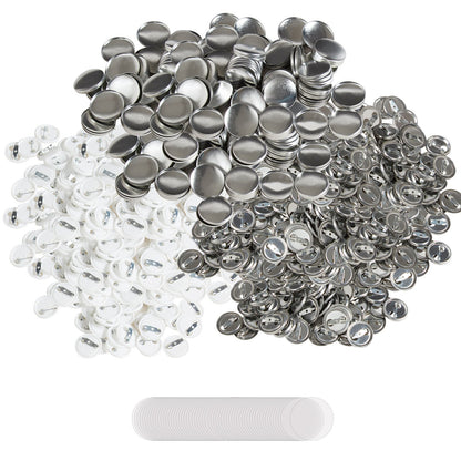 1" 25mm Button Badge Parts Supplies for Button Maker Machine 500 Sets