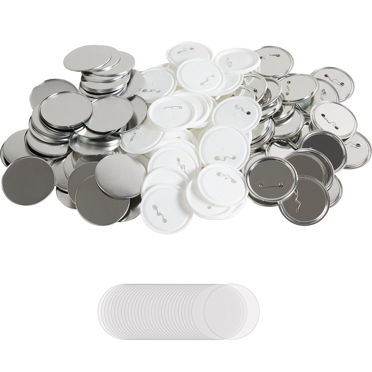 3" 75mm Button Badge Parts Supplies for Button Maker Machine 200 Sets - Image 9