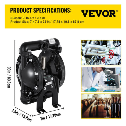 Air-Operated Double Diaphragm Pump 24 GPM 1 Inch Inlet And Outlet - Image 7