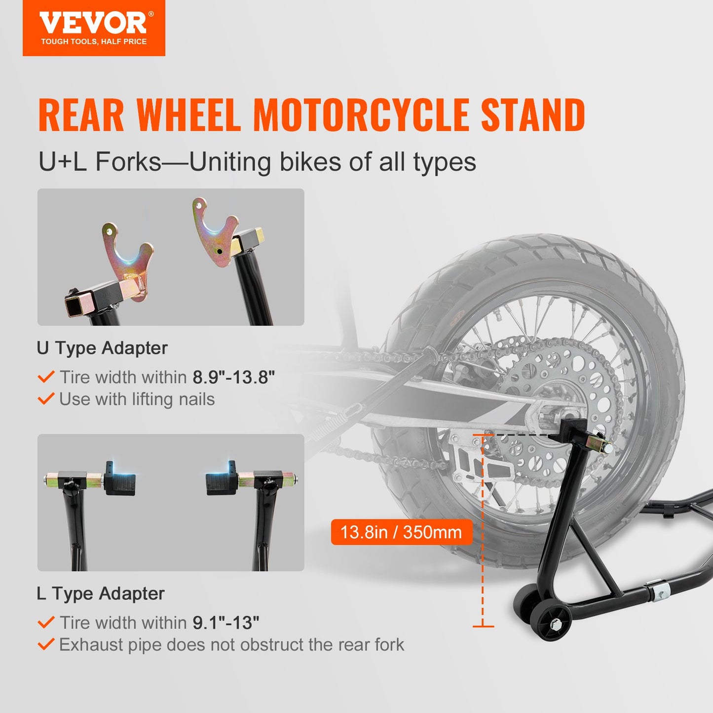 Motorcycle Bike Stand Rear 850 LBS Forklift Spoolift Paddock Swingarm Lift - Image 2