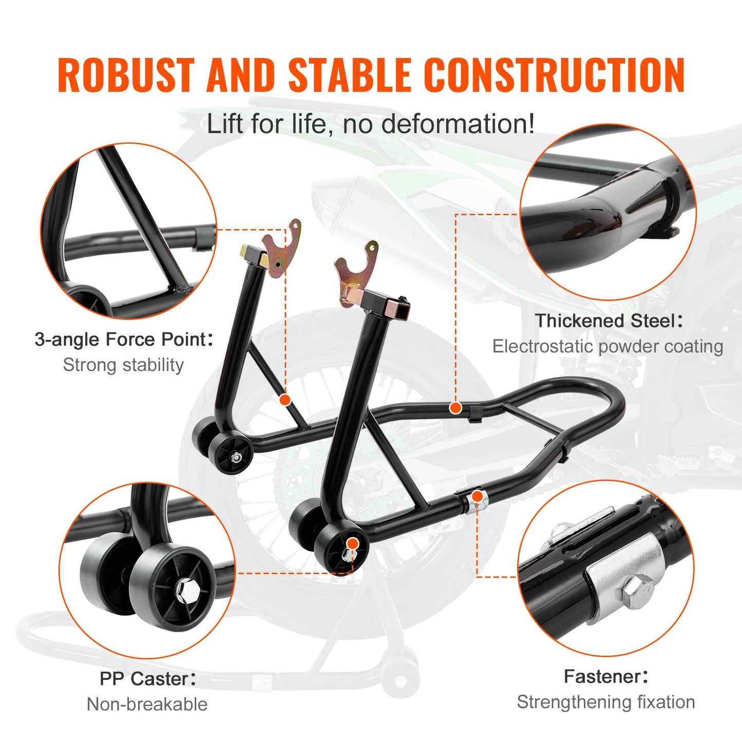 Motorcycle Bike Stand Rear 850 LBS Forklift Spoolift Paddock Swingarm Lift - Image 3