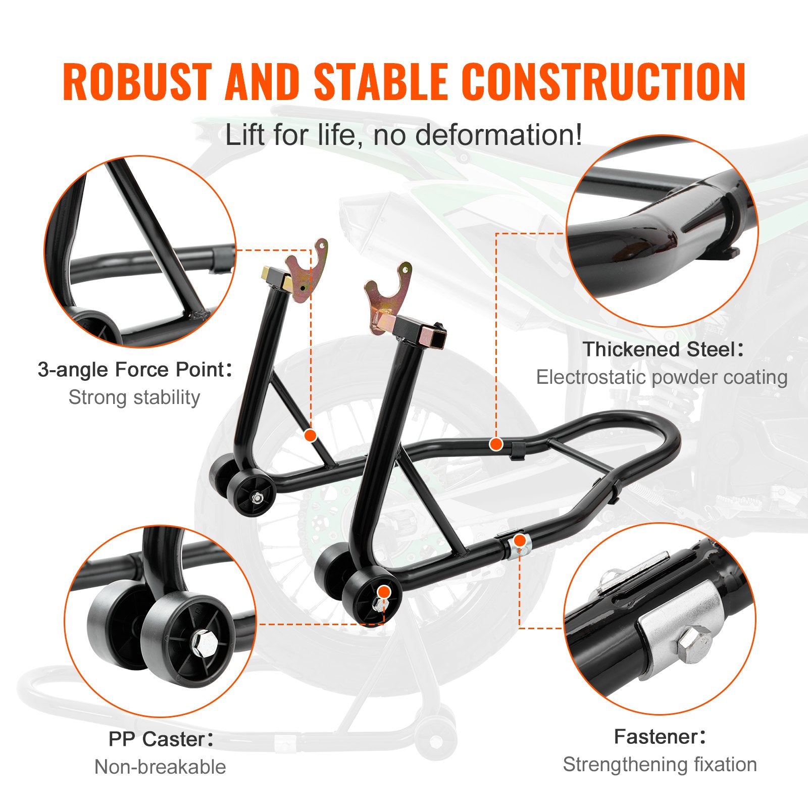 Motorcycle Bike Stand Rear 850 LBS Forklift Spoolift Paddock Swingarm Lift - Image 3