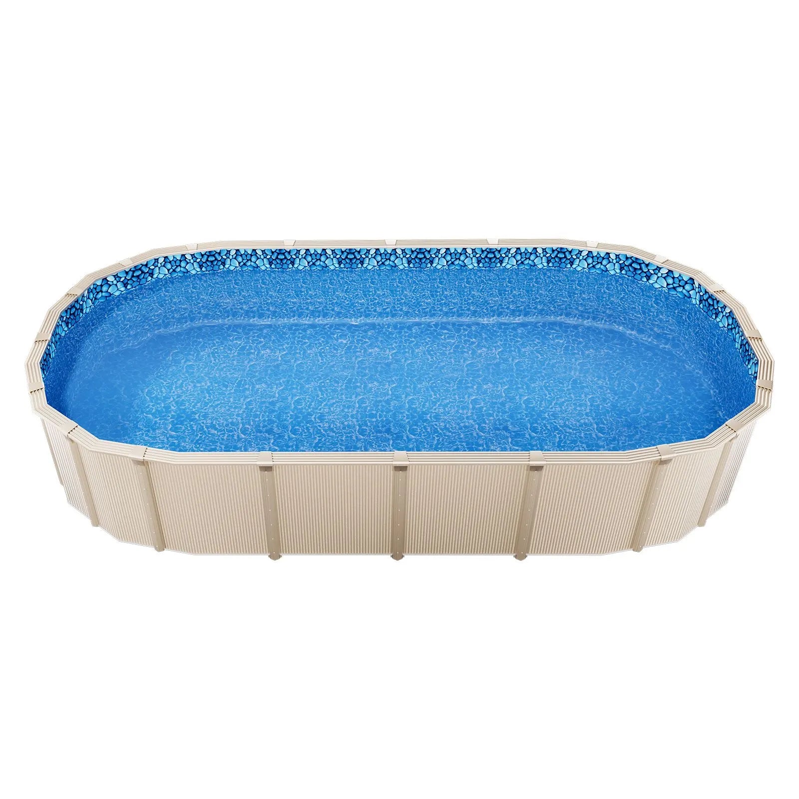 Oval Pool Liner 15x30ft Unibead Style Pool Liner 52in Wall Height - Image 9
