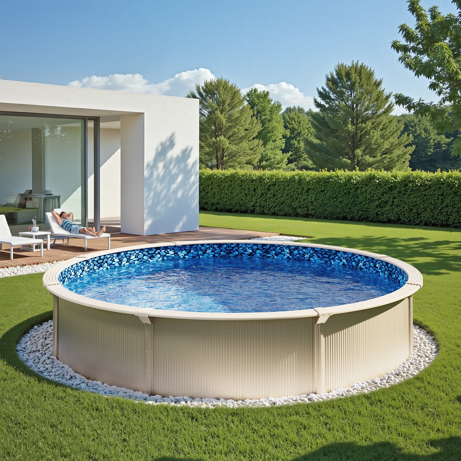 Round Pool Liner 24ft Overlap Style Pool Liner 54in Wall Height - Image 8