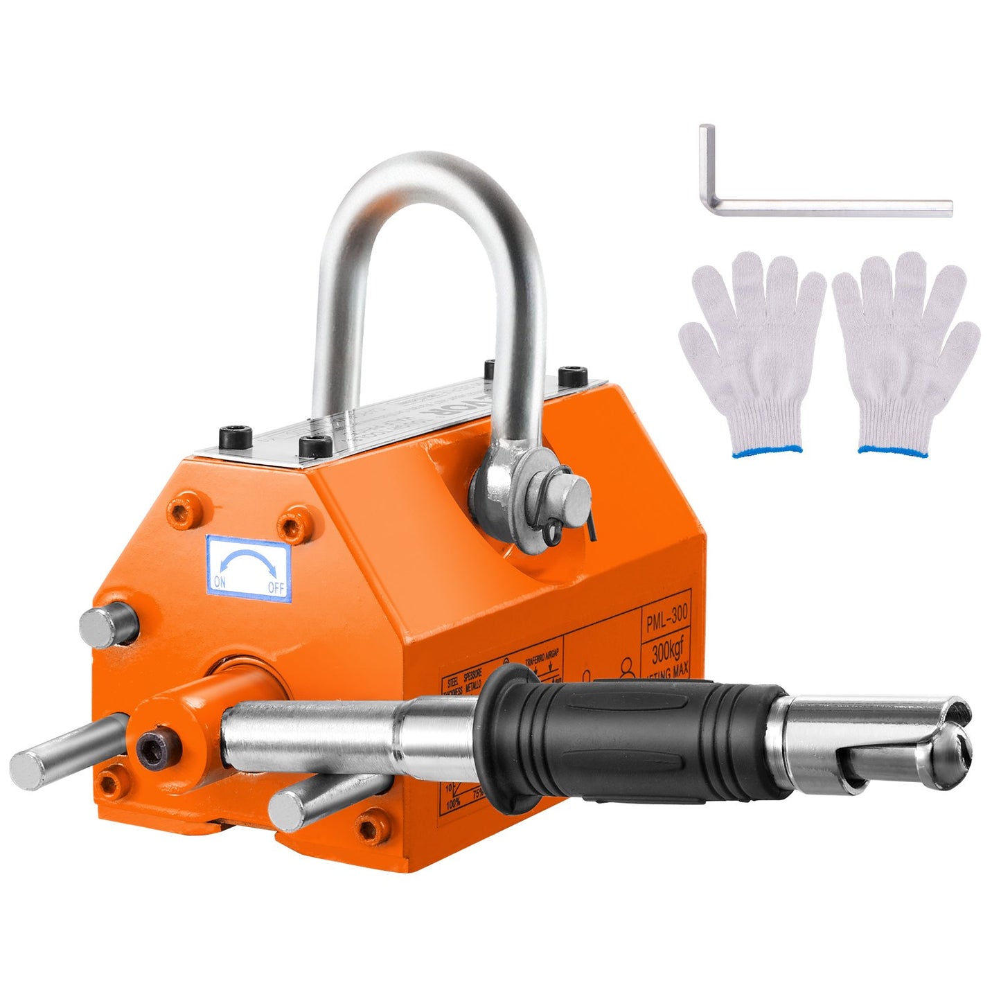 Magnetic Lifter, 300 kg Pulling Capacity, 2.5 Safety Factor, Neodymium & Steel, Lifting Magnet with Release, Permanent Lift Magnets, Heavy Duty Magnet for Hoist, Shop Crane, Block, Board - Image 9