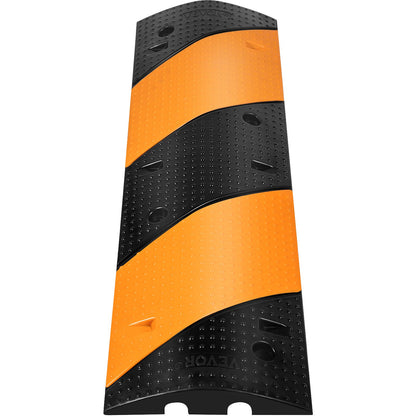 Rubber Speed Bump, 2 Pack 2 Channel Speed Bump Hump, 42\" Long Modular Speed Bump Rated 22000 LBS Load Capacity, 40.2 x 11.8 x 2.4 inch Garage Speed Bump for Asphalt Concrete Gravel Driveway - Image 9