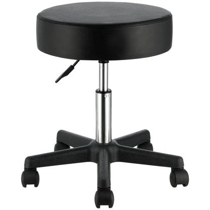 Rolling Stools with Wheels, 400 LBS Weight Capacity Adjustable Height Stool with Ultra-Thick Seat Cushion, Swivel Stools Chair for Salon, Bar, Home, Office, Tatoo, Medical, Massage, Black - Image 9