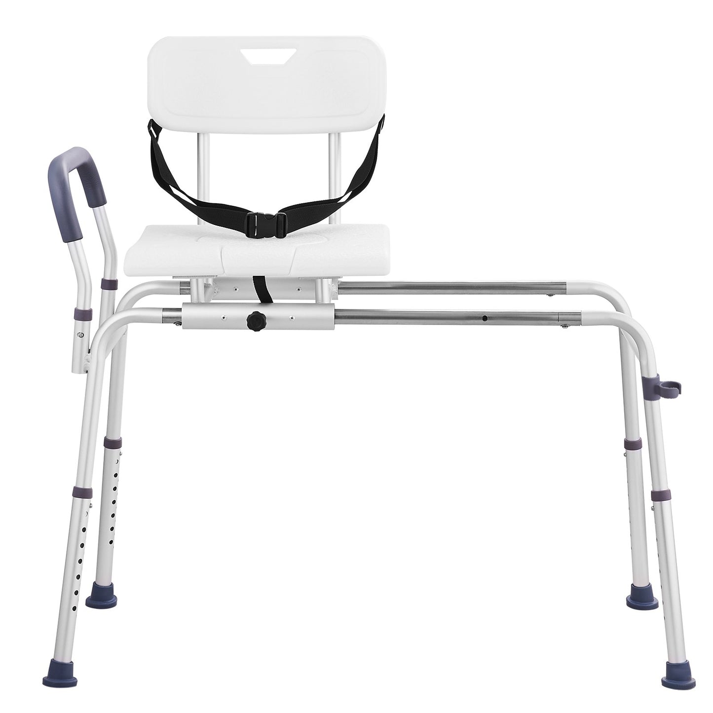Sliding Tub Transfer Bench Shower Chair & Cut-Out Seat Reversible Backrest - Image 9