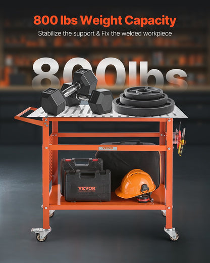 Welding Table 40"x24" Welding Workbench with 800LBS Static Weight Capacity - Image 2