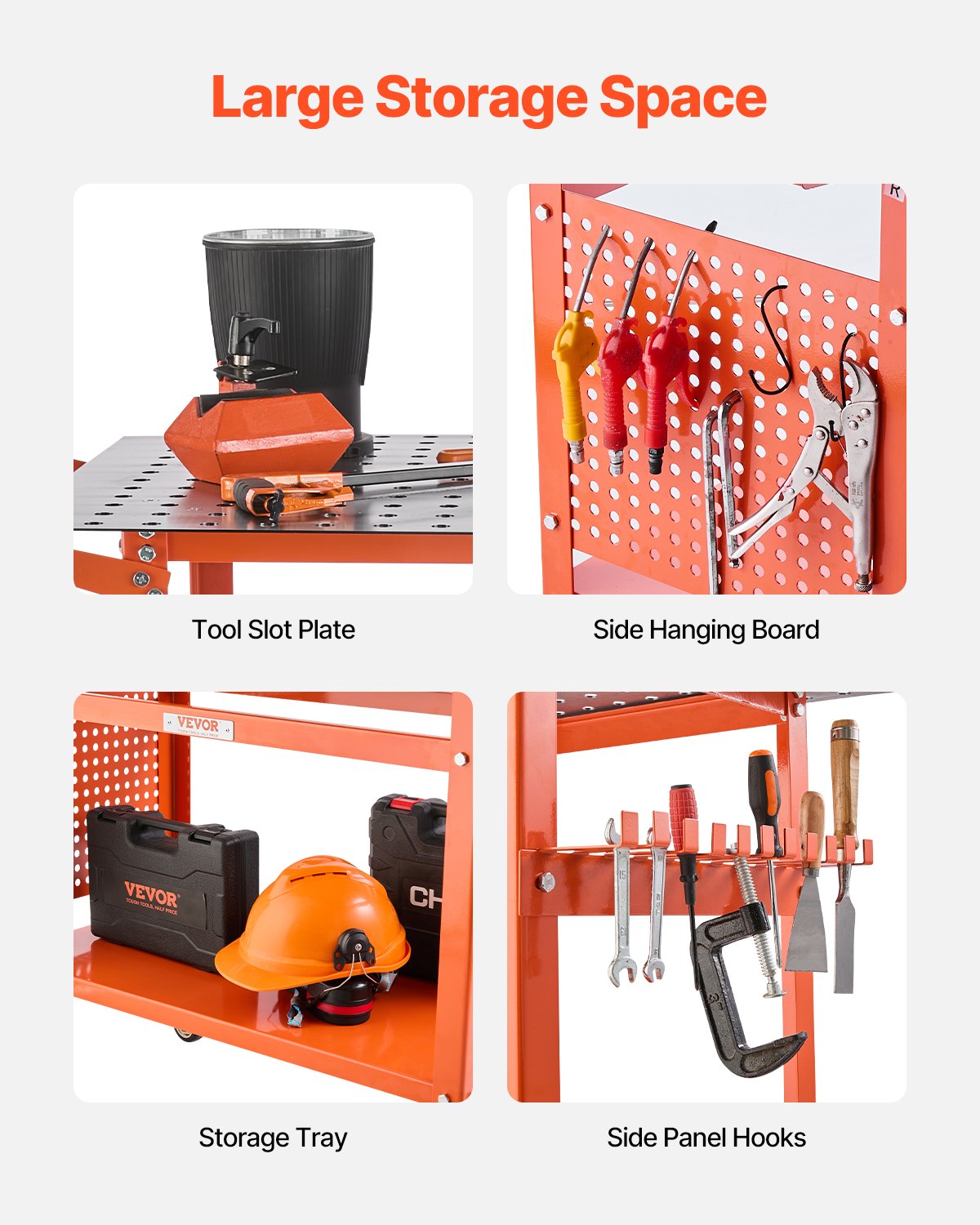 Welding Table 40"x24" Welding Workbench with 800LBS Static Weight Capacity - Image 3