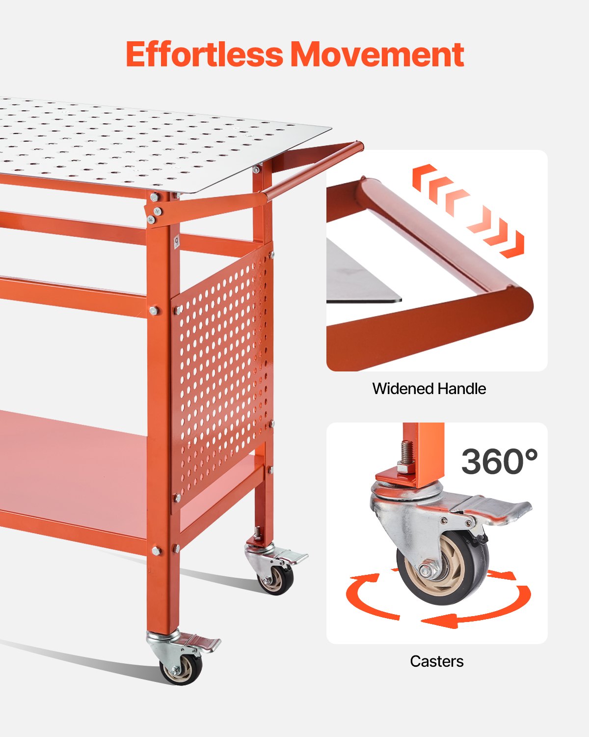 Welding Table 40"x24" Welding Workbench with 800LBS Static Weight Capacity - Image 5