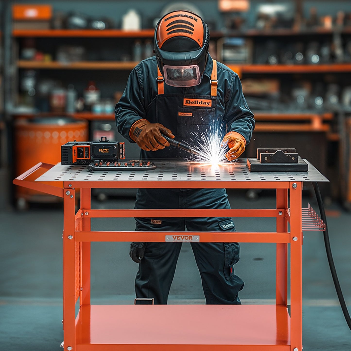 Welding Table 40"x24" Welding Workbench with 800LBS Static Weight Capacity - Image 8