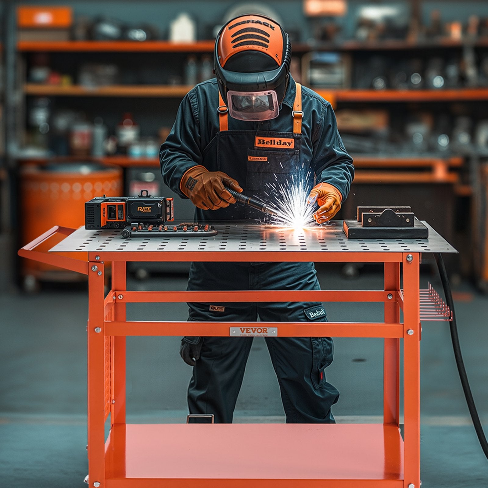 Welding Table 40"x24" Welding Workbench with 800LBS Static Weight Capacity - Image 8