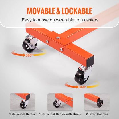 Engine Stand 750LBS Motor Hoist Dolly 360 Degree Adjustable Mounting Head - Image 5