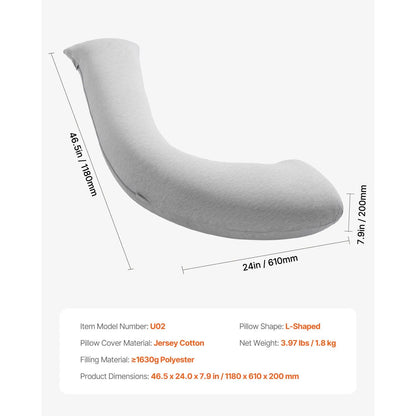 Pregnancy Pillows L-Shaped Pregnant Maternity Pillow Soft & Breathable - Image 7