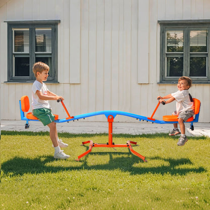 Kids Seesaw 136 kg Capacity 360 Degrees Rotating Teeter Totter Aged 3+ - Image 8