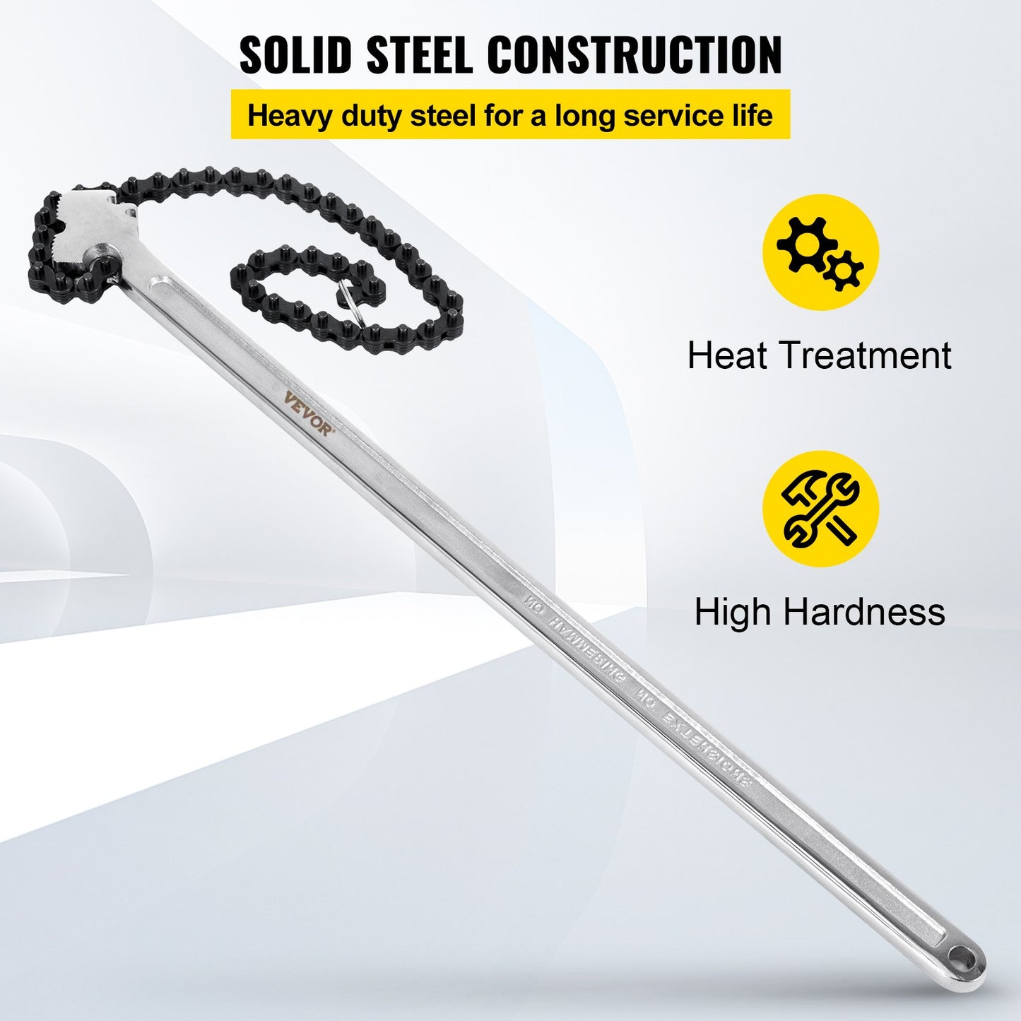 24 Inch Pipe Chain Wrench Heavy Duty 6.7 Inch Chain Wrench - Image 5