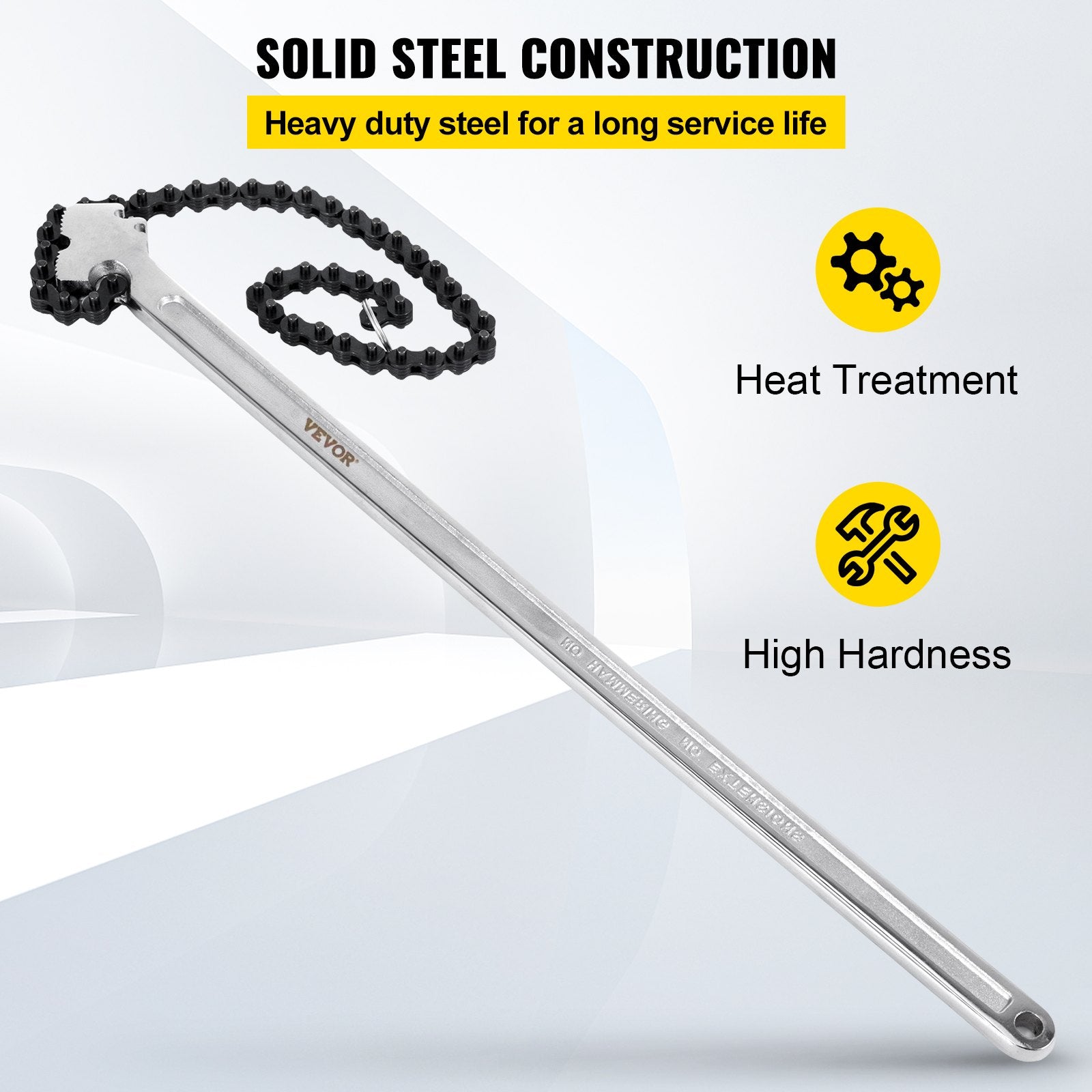 24 Inch Pipe Chain Wrench Heavy Duty 6.7 Inch Chain Wrench - Image 5