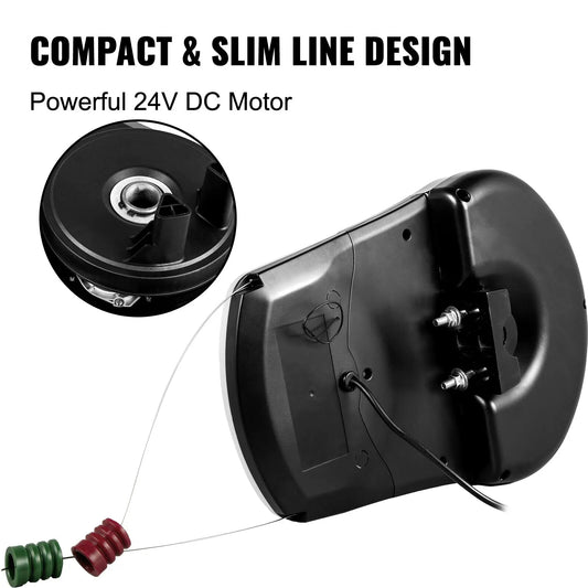 Garage Roller Door Opener, 800 N Lift Force 164 ft Remote Control, 220V Electric Roller Gate Opener, Auto Garage Roller Gate Opener Kit with 2 Remote, Apply for Garage Store - Image 2