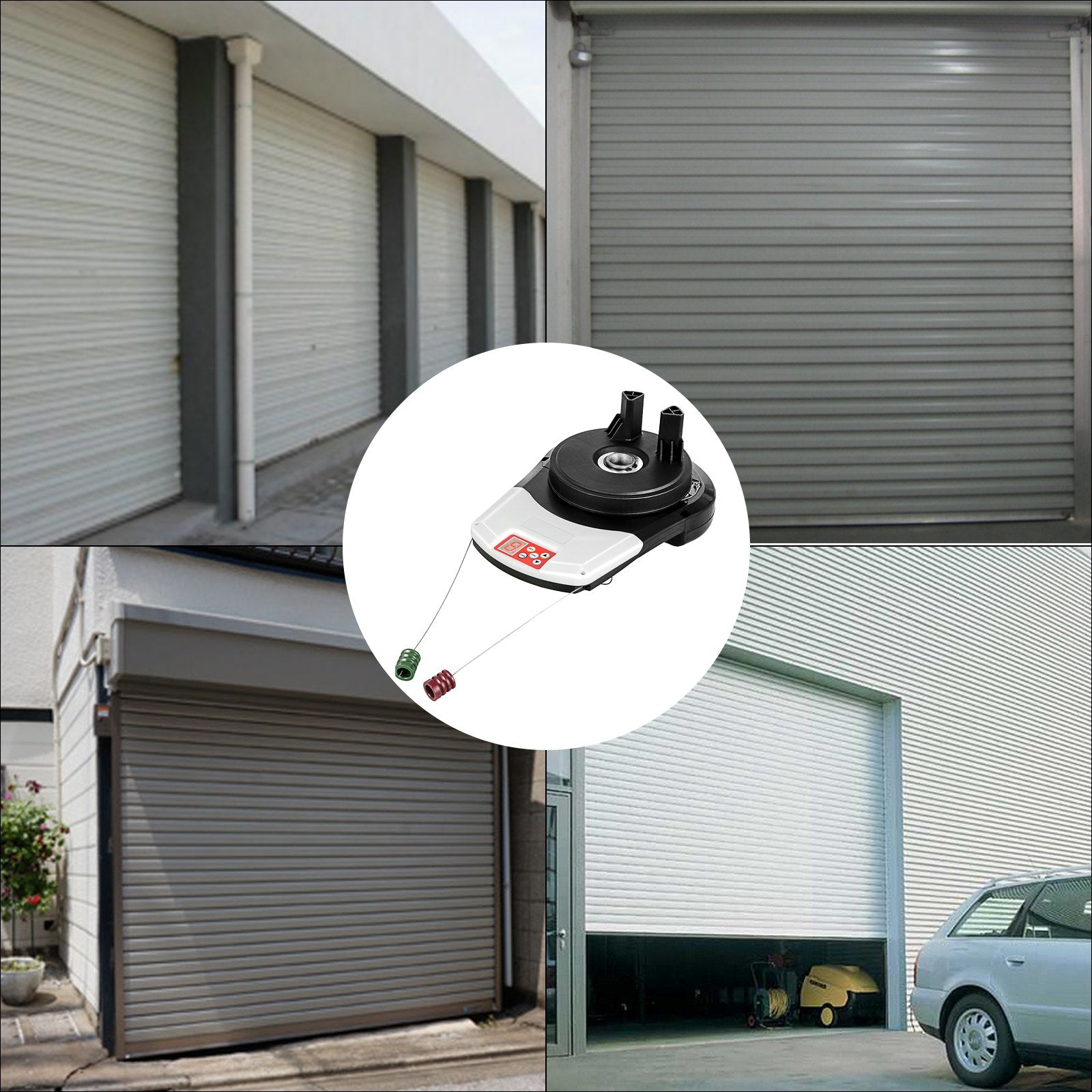 Garage Roller Door Opener, 800 N Lift Force 164 ft Remote Control, 220V Electric Roller Gate Opener, Auto Garage Roller Gate Opener Kit with 2 Remote, Apply for Garage Store - Image 7
