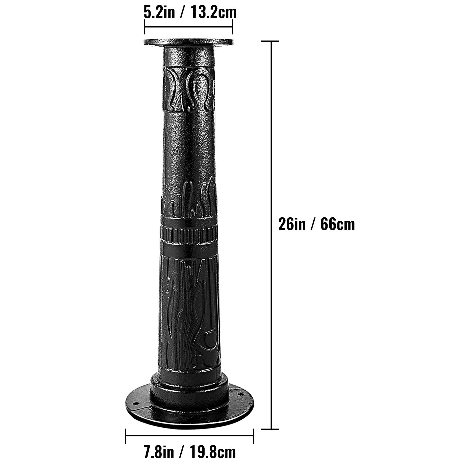 Antique Hand Water Pump Stand Pitcher Pump Stand for Yard Garden Black - Image 8